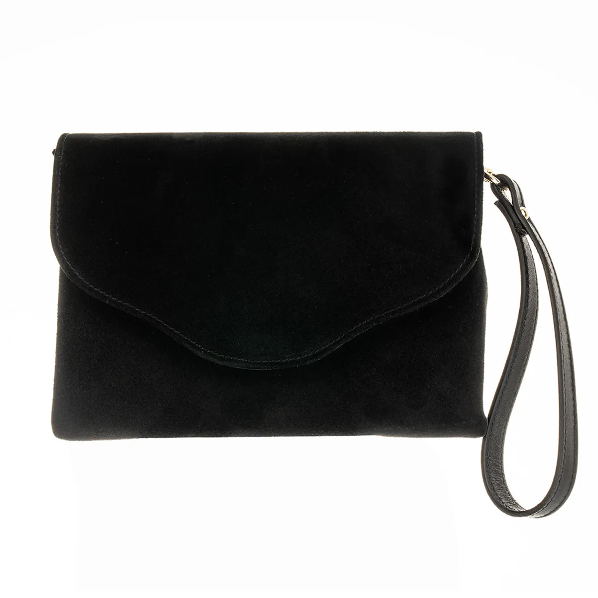 Ellie Clutch - Black Suede