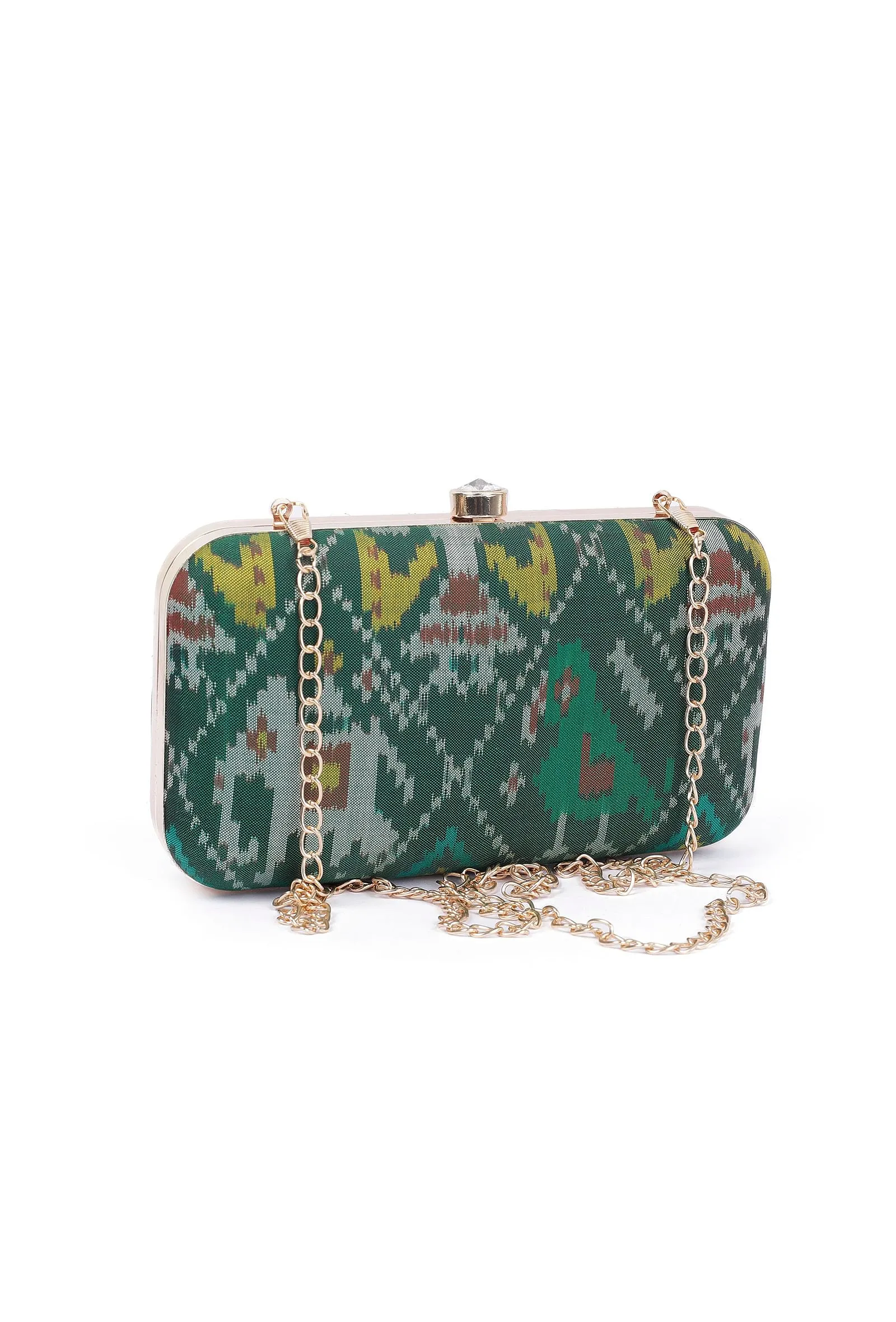 Emerald Green Patola Clutch