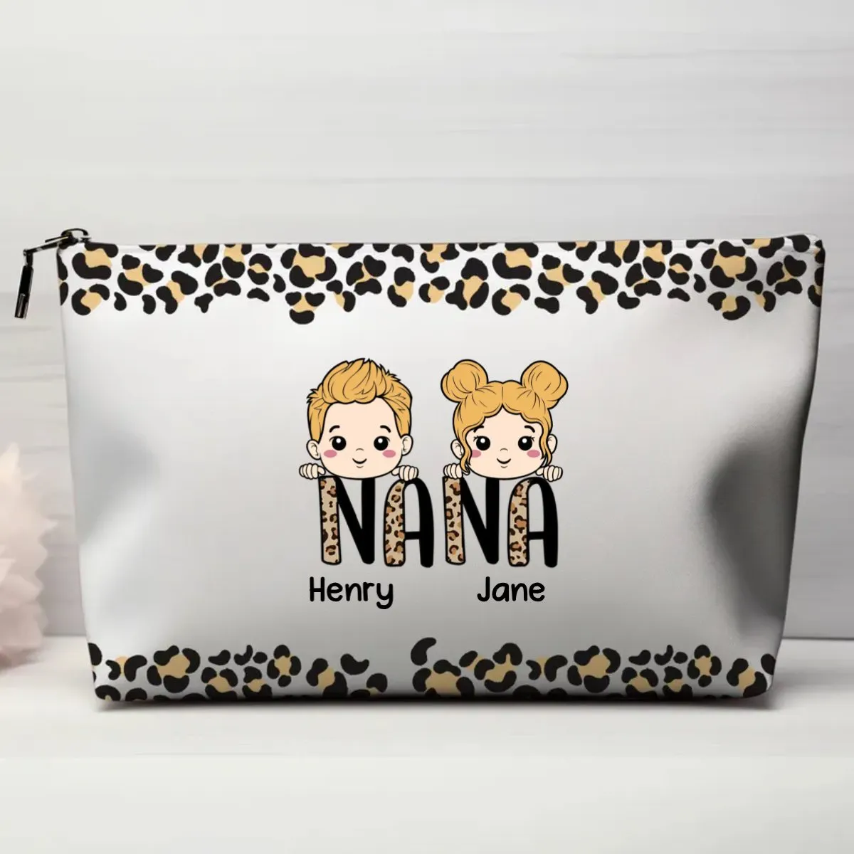 Family - Nana Mom Auntie - Personalized Cosmetic Bag (VT)