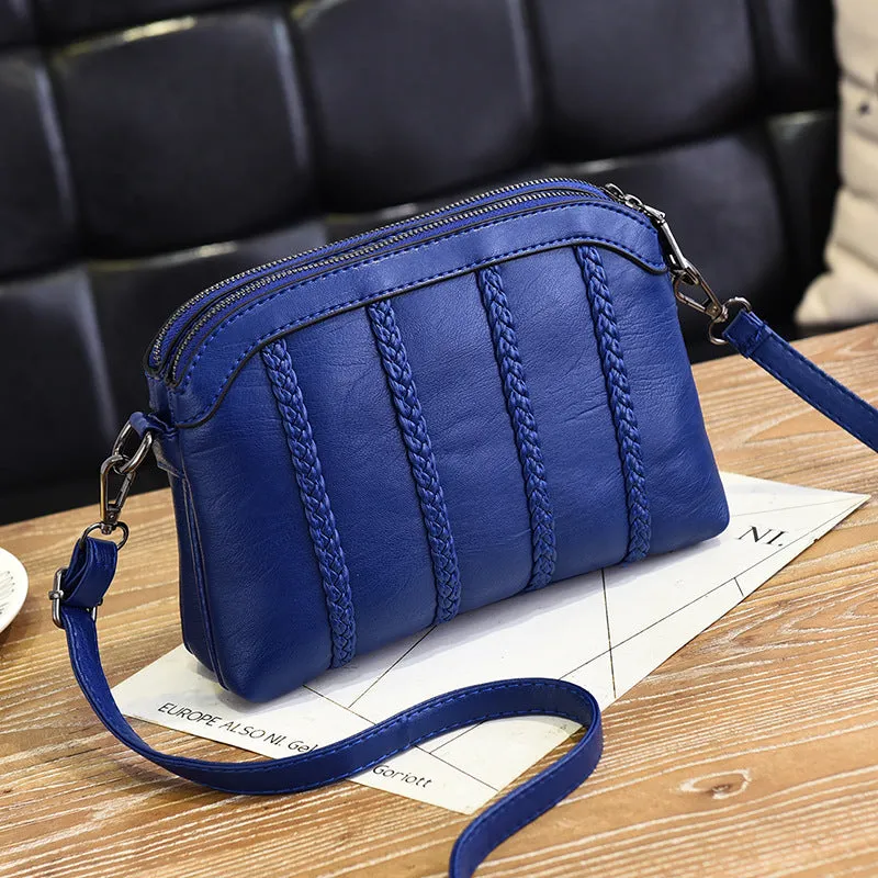 Fashion solid color clutch bag temperament mom bag large capacity single shoulder crossbody bag