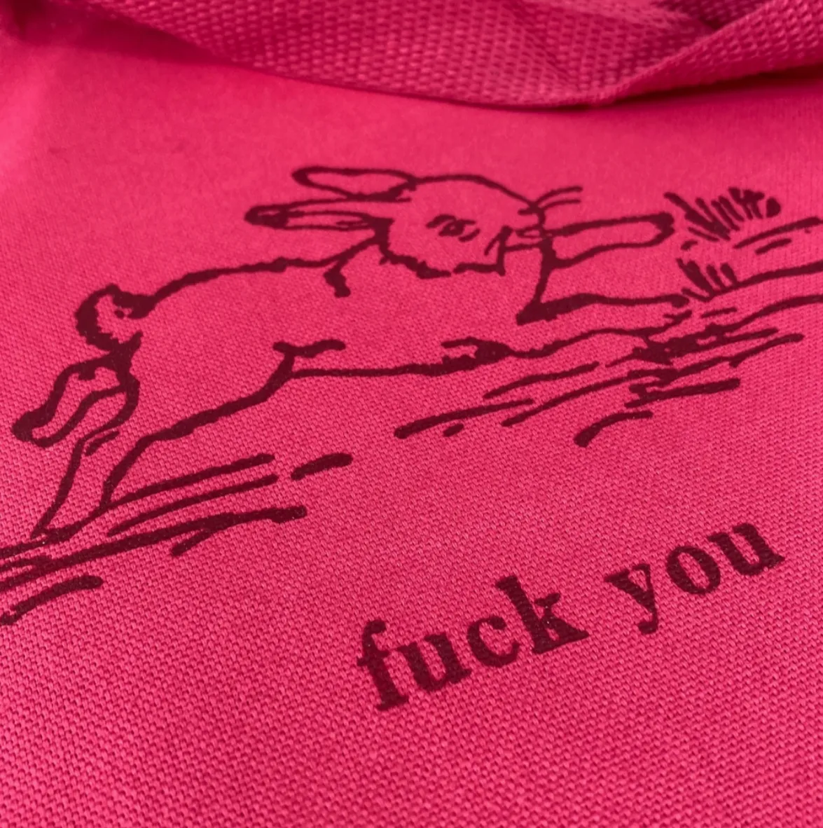 Fuck You Bunny Tote Bag