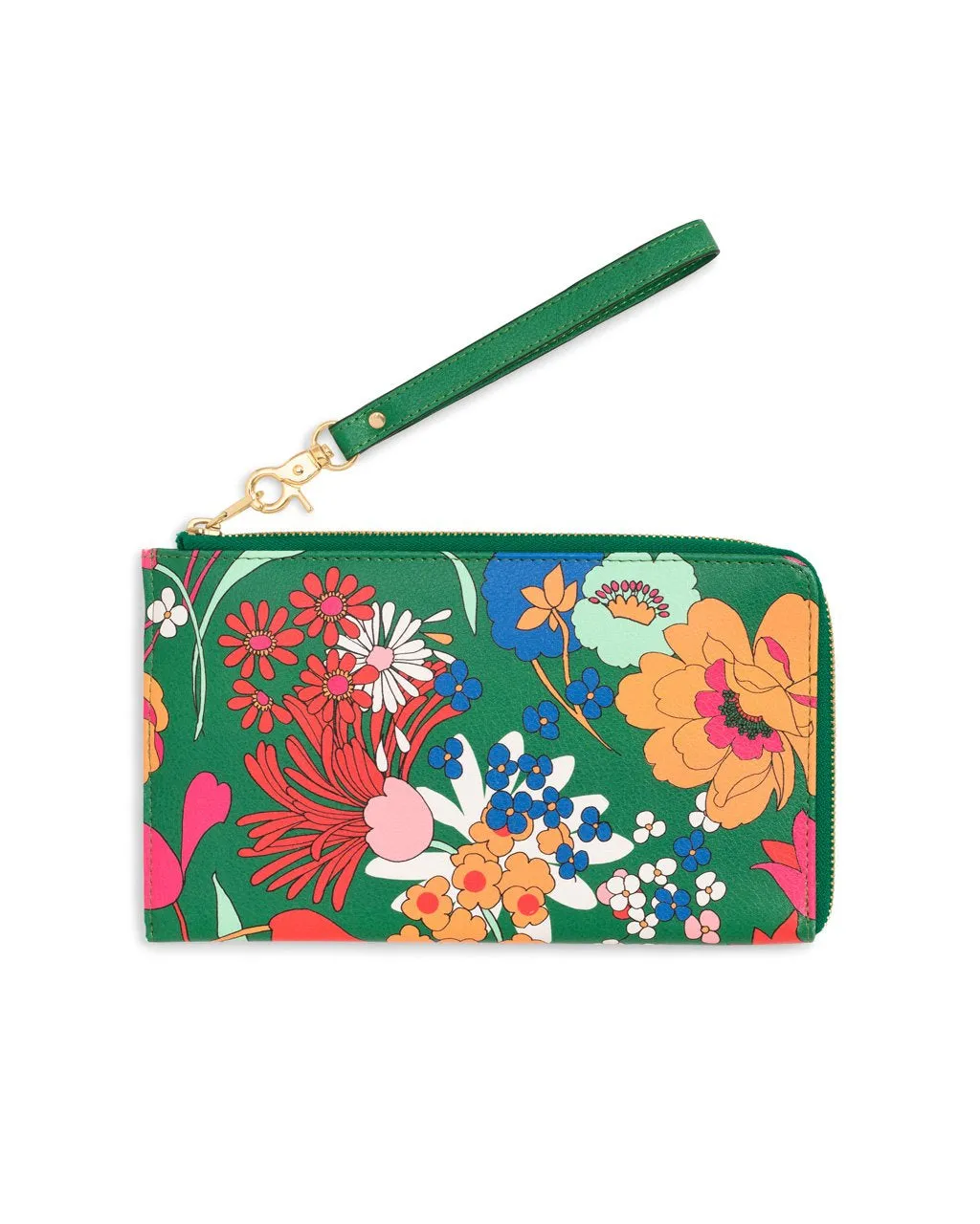 Getaway Travel Wallet - Emerald Super Bloom