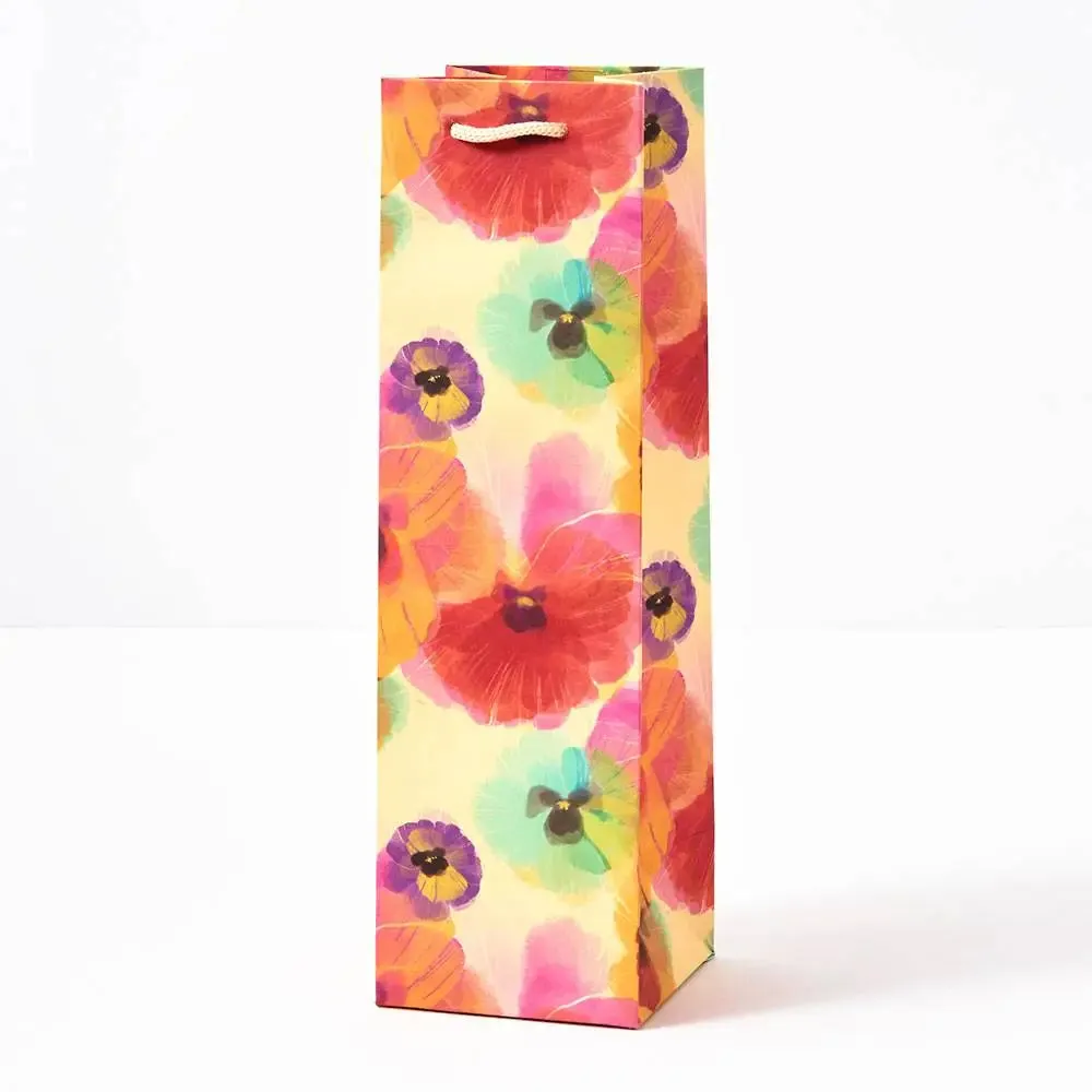 Gift Bag Bottle - Pressed Pansy