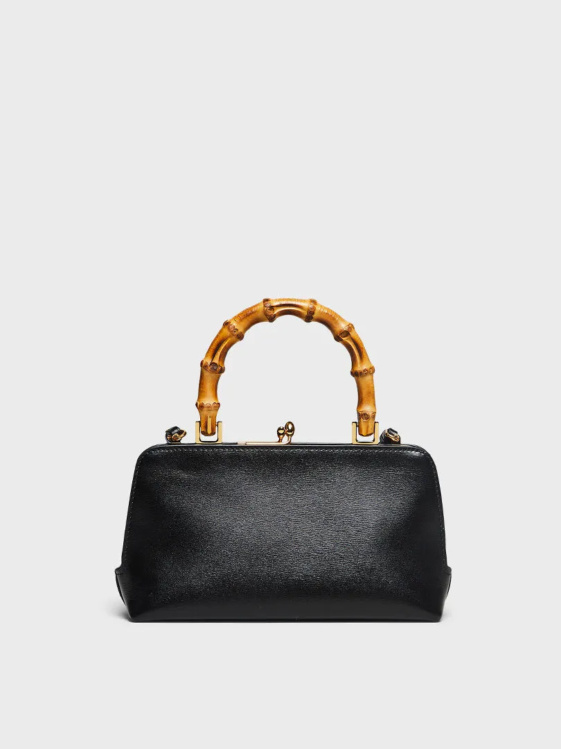 Goji Mini Bamboo Bag in Black