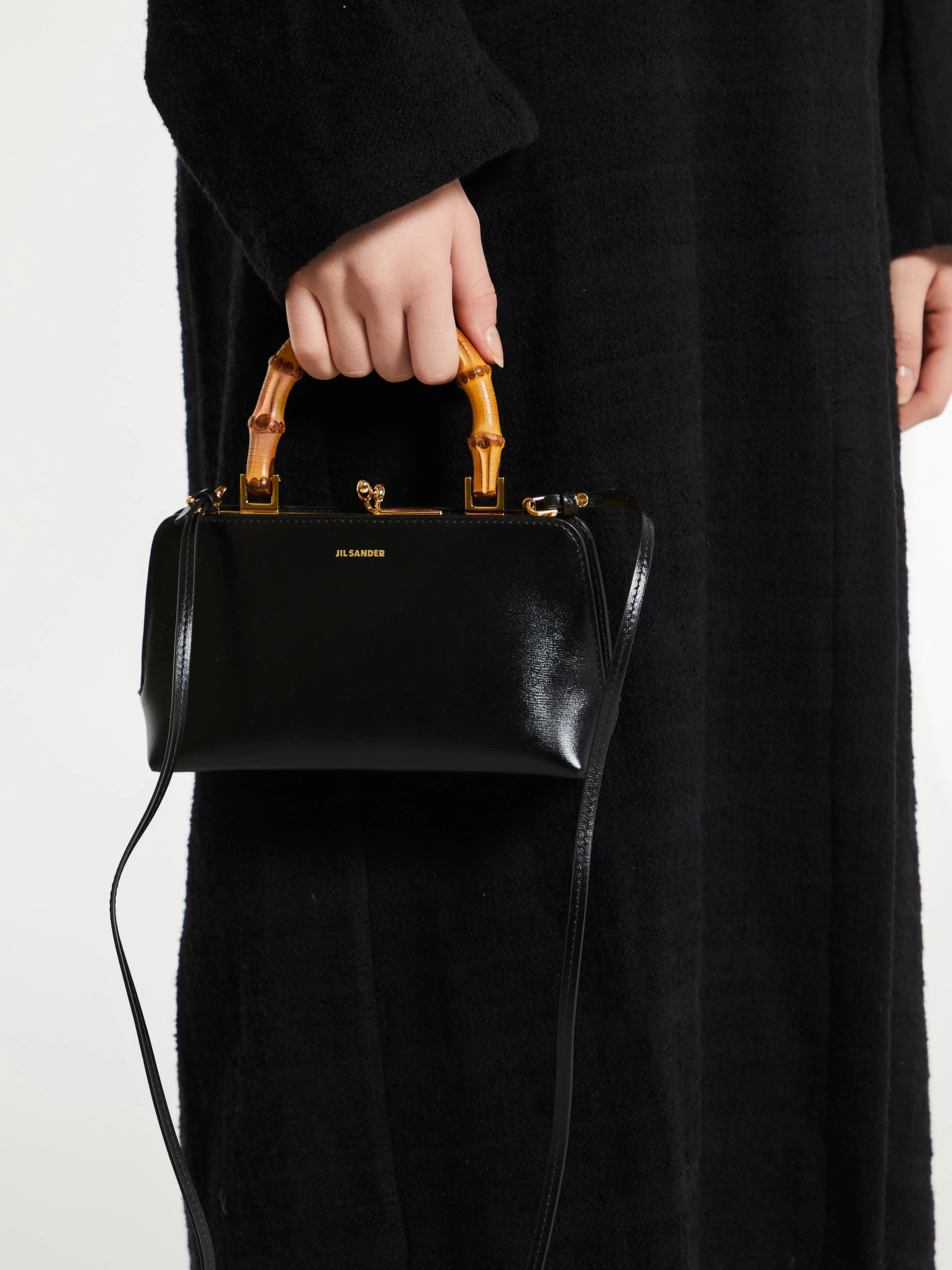 Goji Mini Bamboo Bag in Black