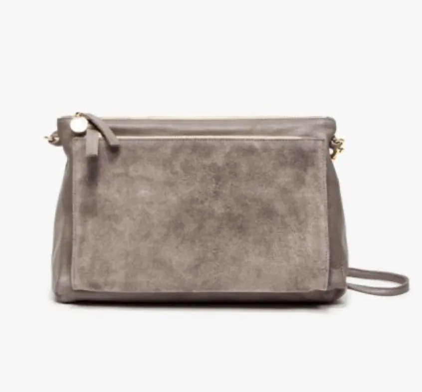 Gray Suede GoSee Bag