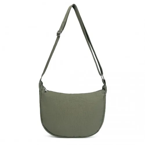 Green Portable Water-resistant Nylon Crossbody Bag with Comfortable Cotton Strap - Trendy & Durable Everyday Bag