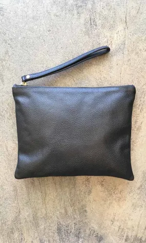 HOSS leather clutch