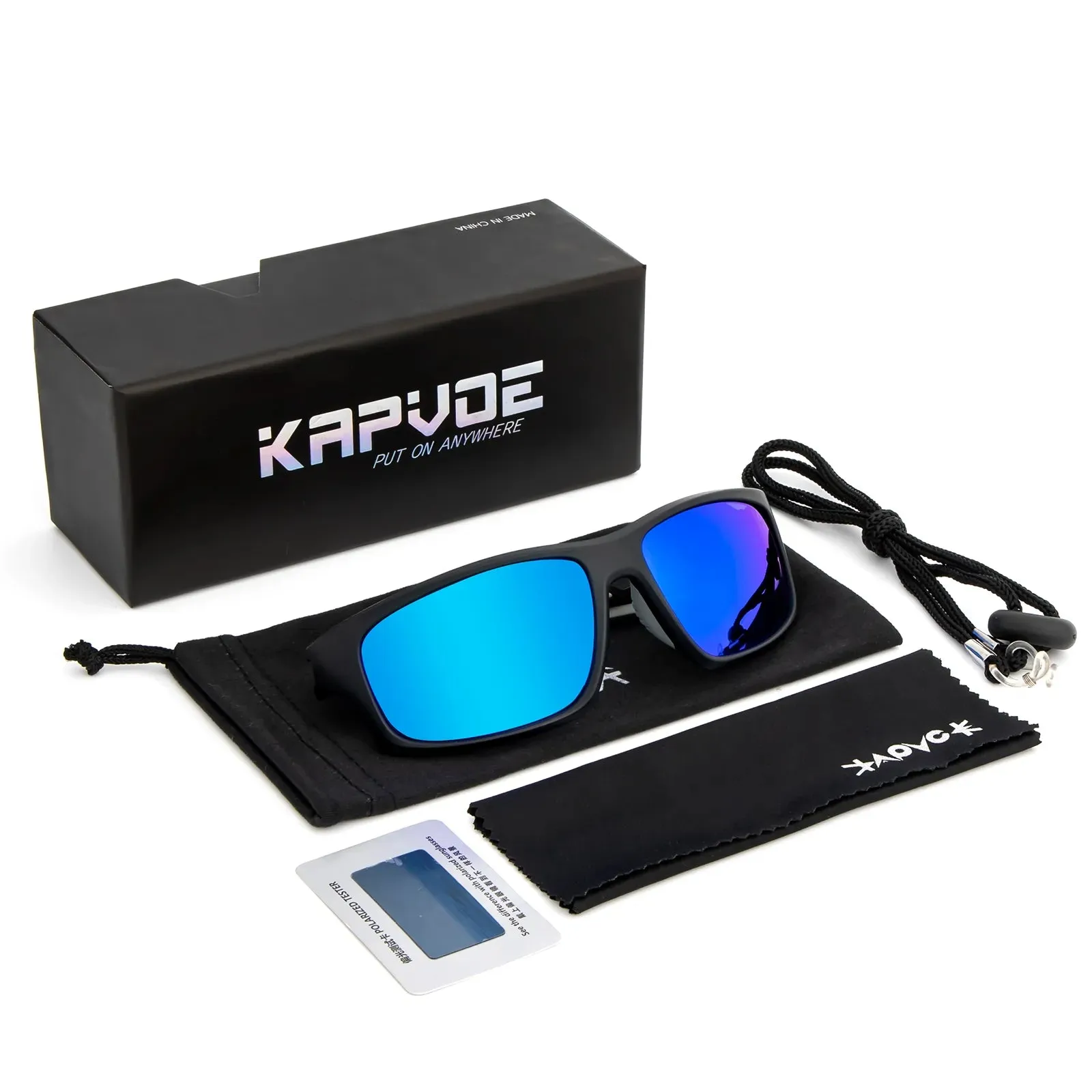 Kapvoe Cycling glasses Polarized Fishing Sunglasses MTB Men's Driving Shades Glasses Hiking Cycling Sun Glasses UV400 Eyewear