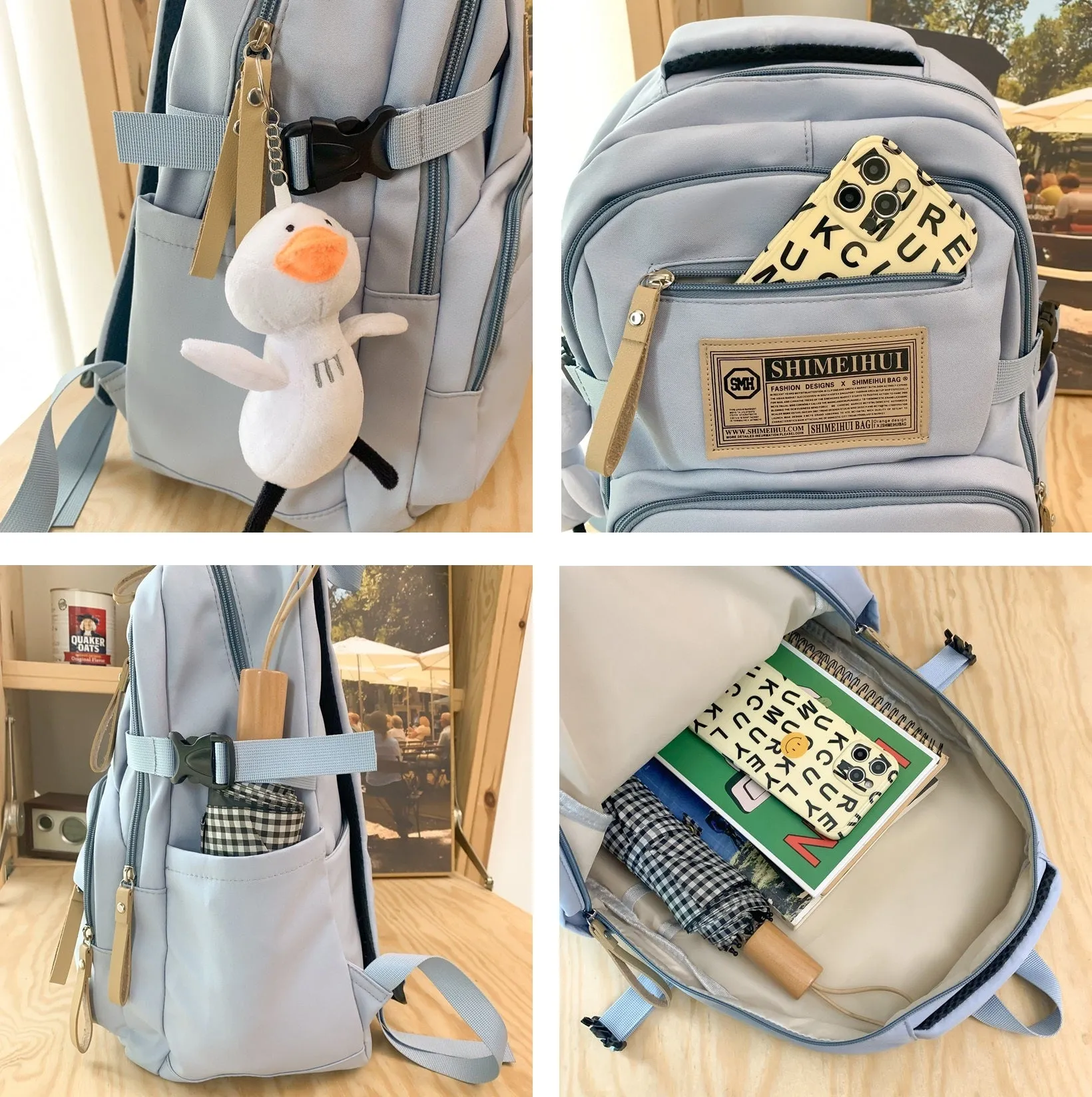 Korean Version Schoolbag Unisex Backpack 002