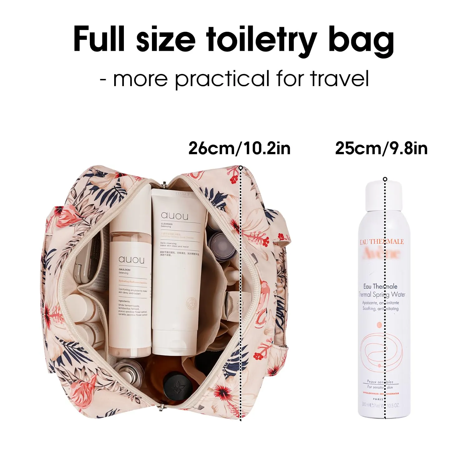 Large Capacity Warer- Resistant Toiletries Tote Bag