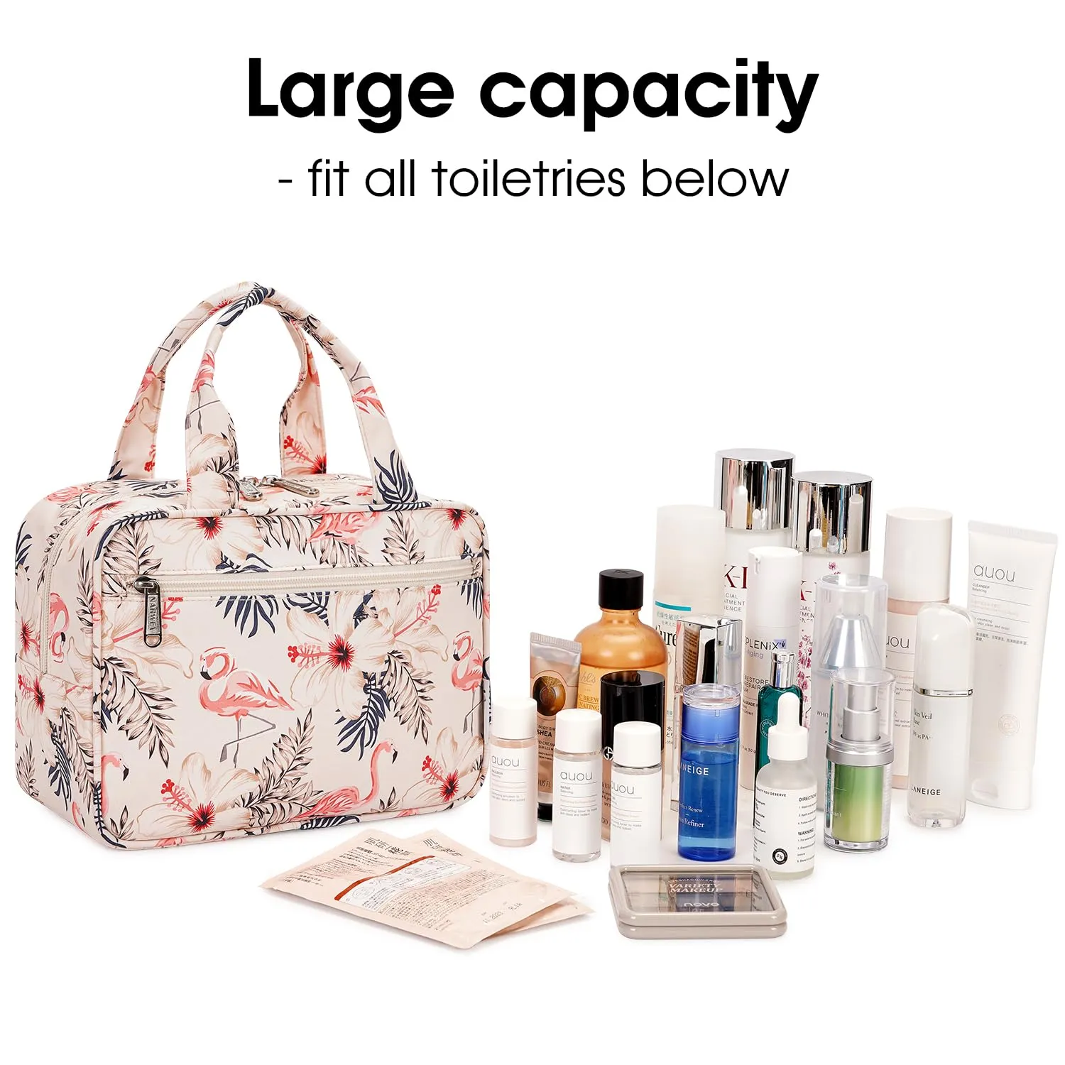 Large Capacity Warer- Resistant Toiletries Tote Bag