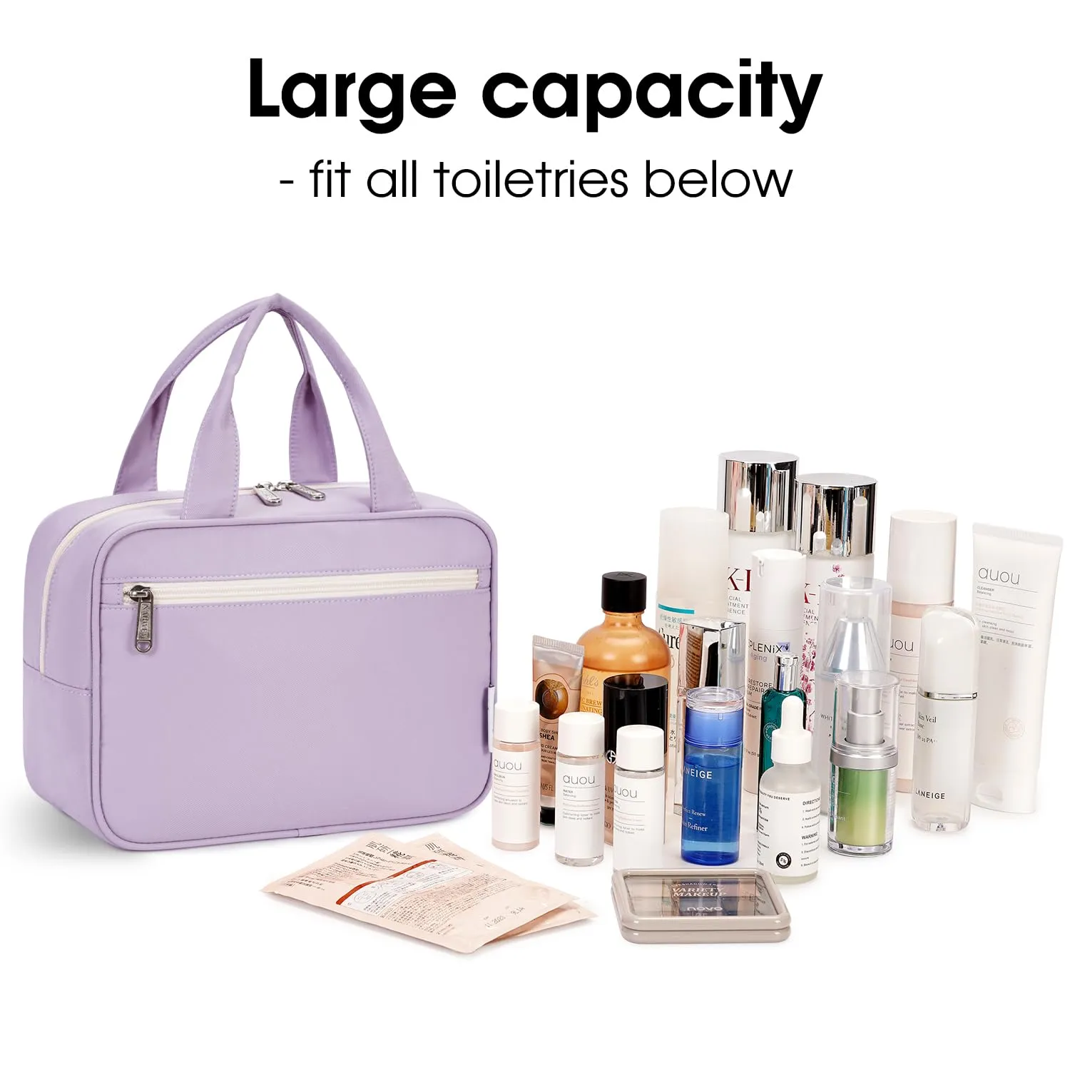 Large Capacity Warer- Resistant Toiletries Tote Bag