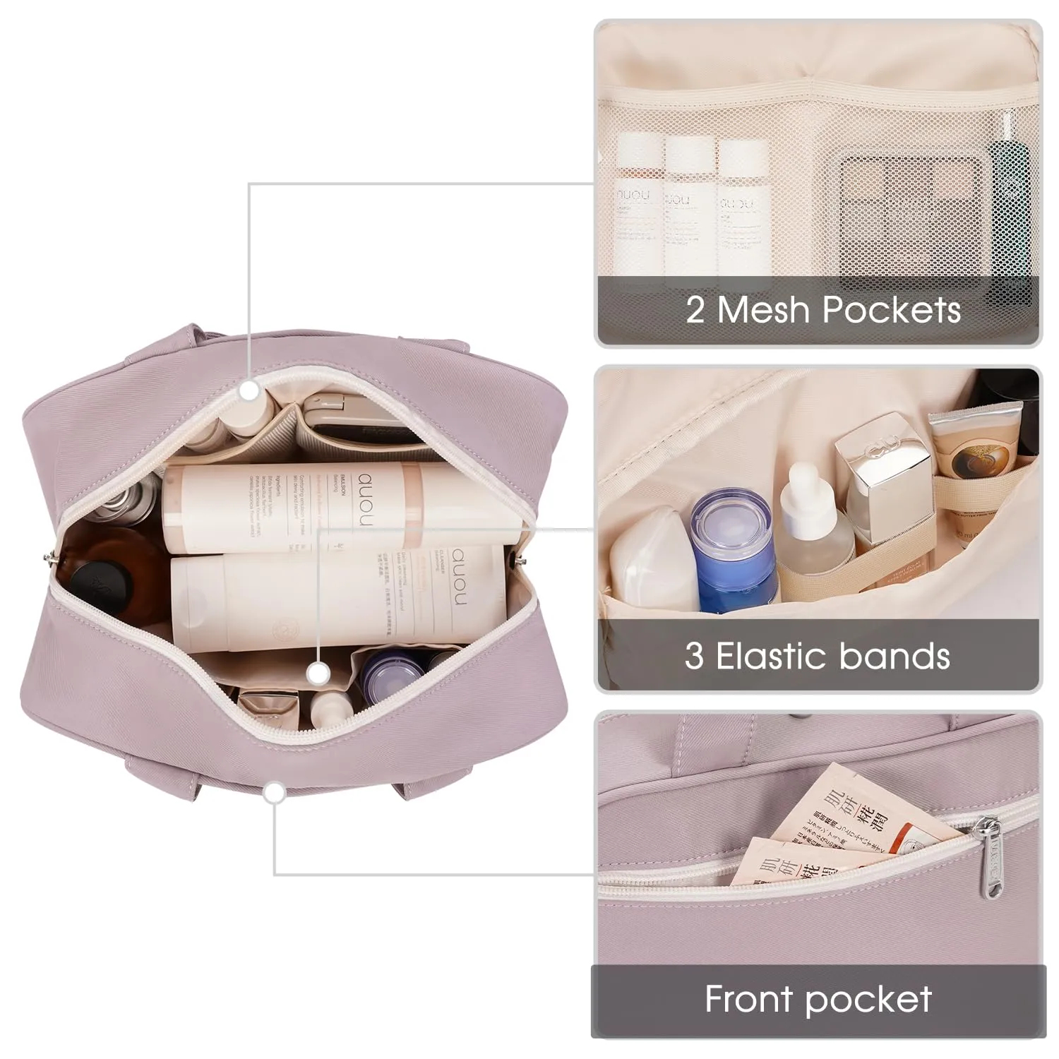 Large Capacity Warer- Resistant Toiletries Tote Bag