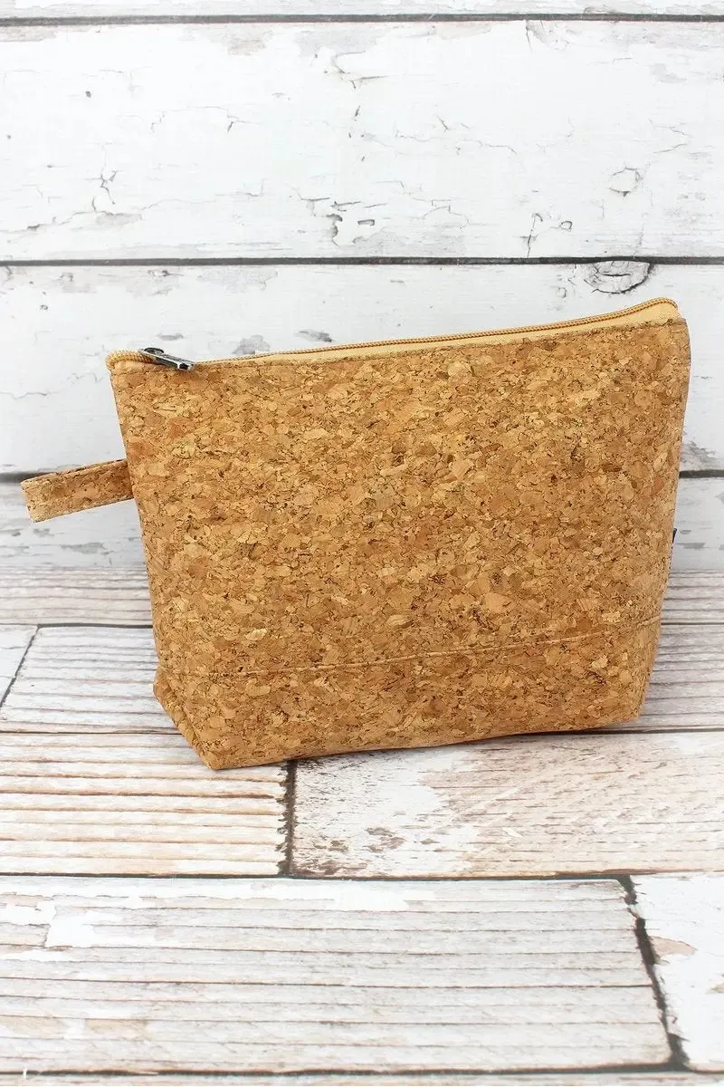 Large Cork Cosmetic Bag