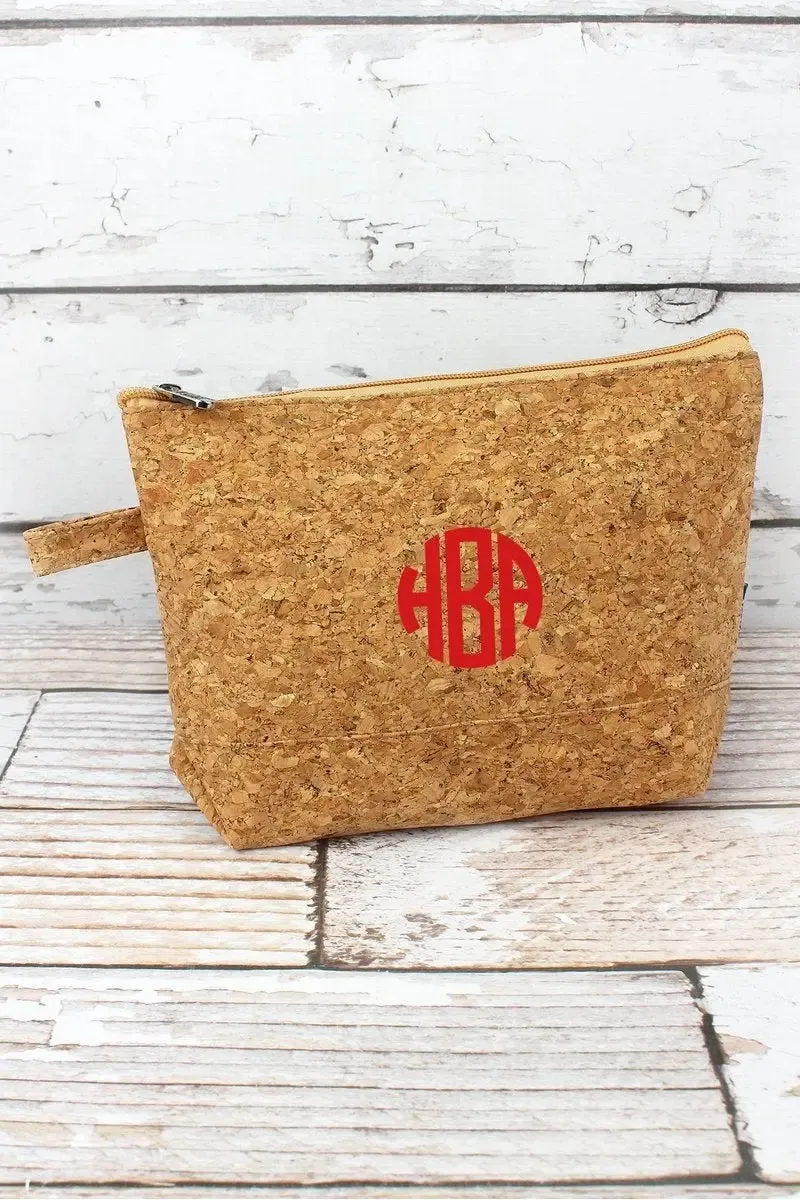 Large Cork Cosmetic Bag