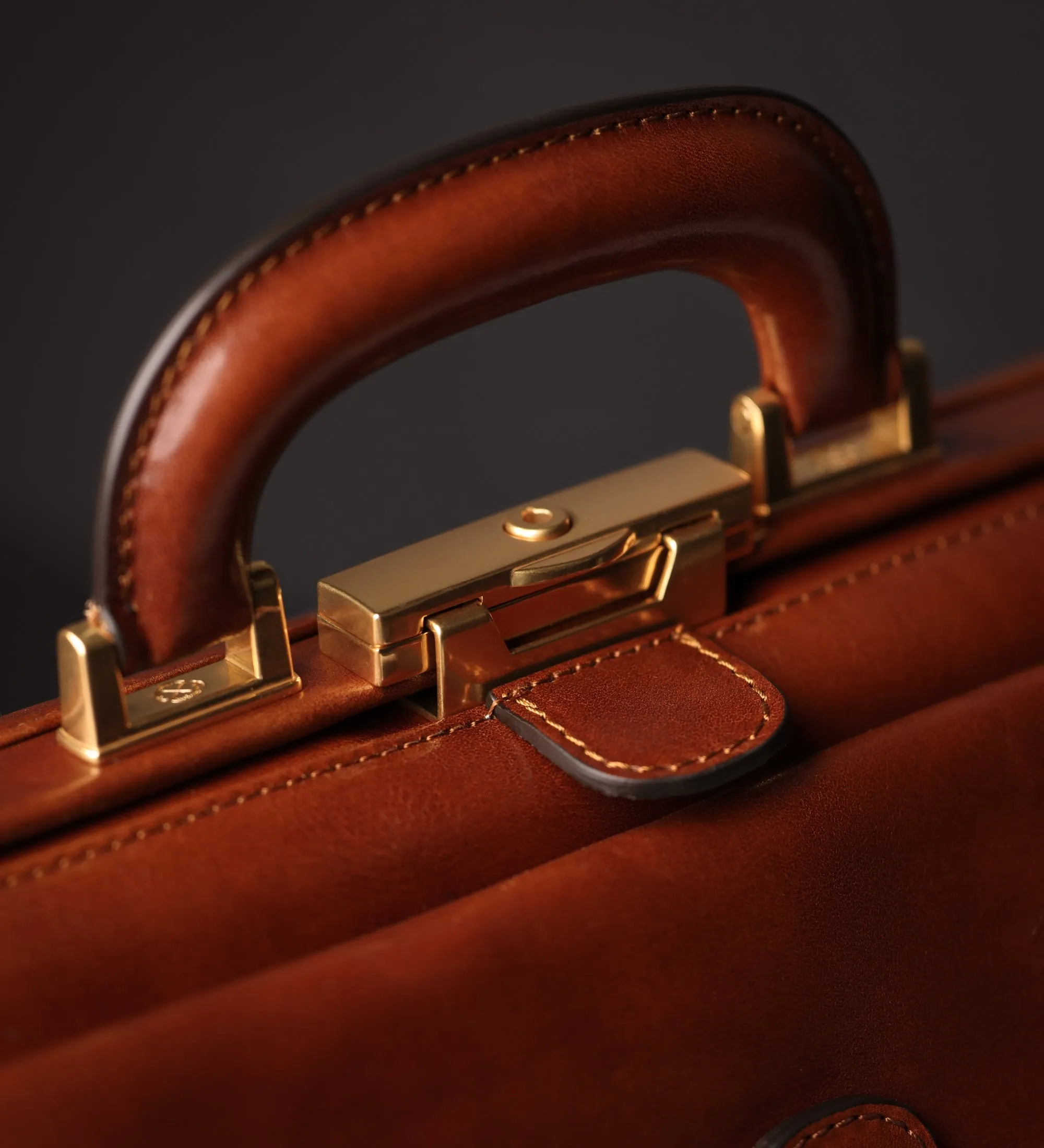 Large Full Grain Italian Leather Doctor Bag - The Master and Margarita