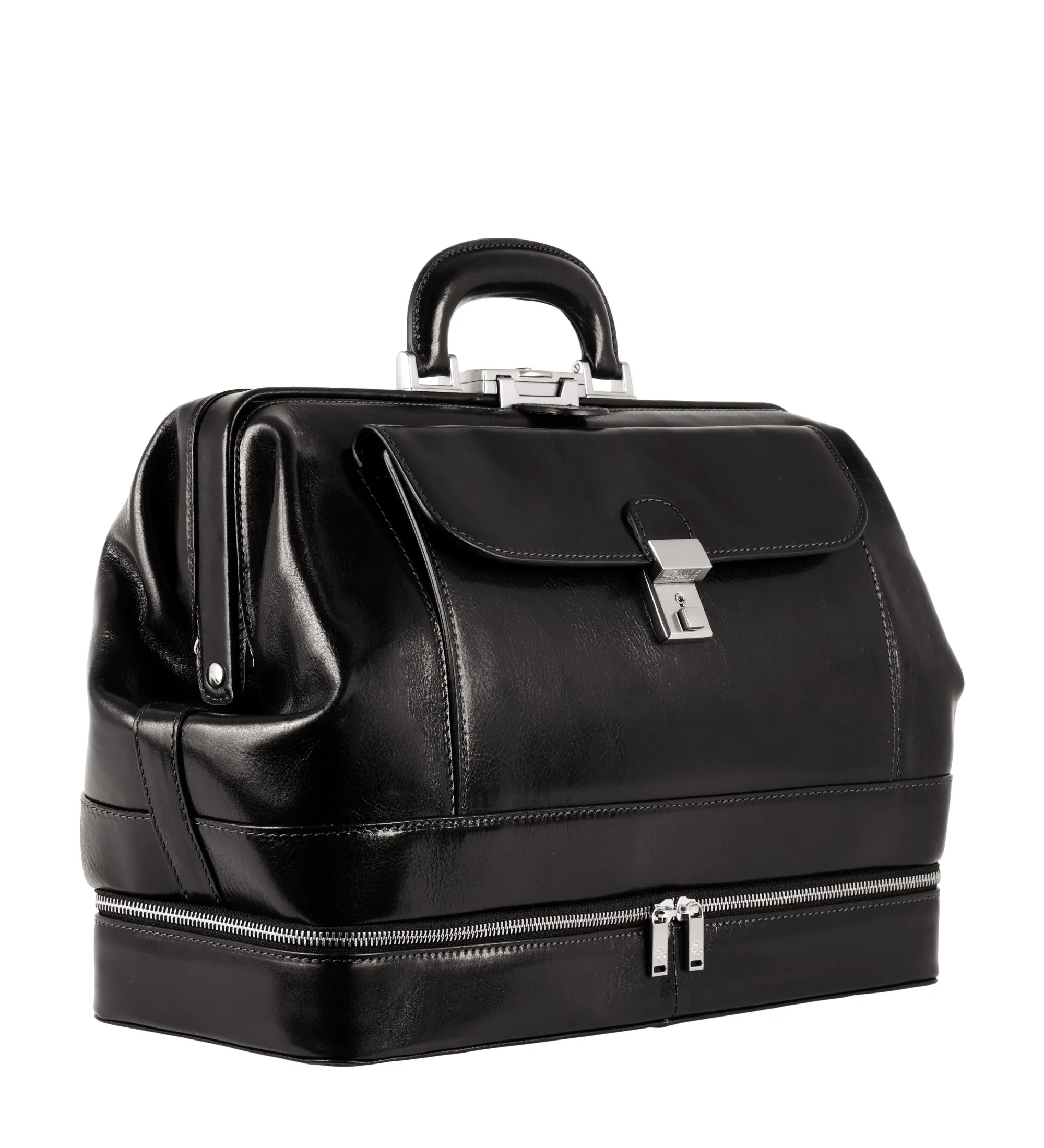 Large Full Grain Italian Leather Doctor Bag - The Master and Margarita