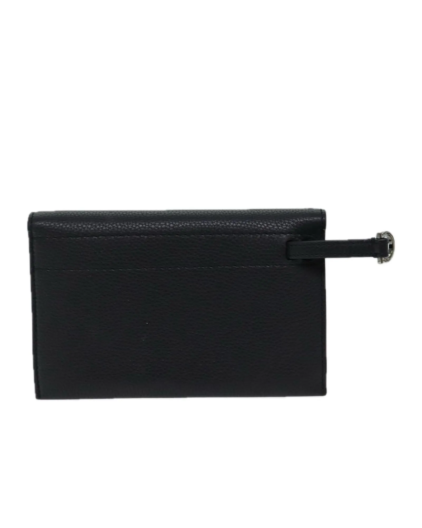 Leather Gancini Clutch Bag