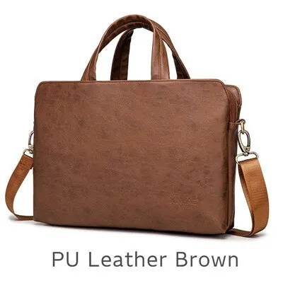 Leather Laptop Shoulder Bag Handbag Messenger Case For MacBook Laptop