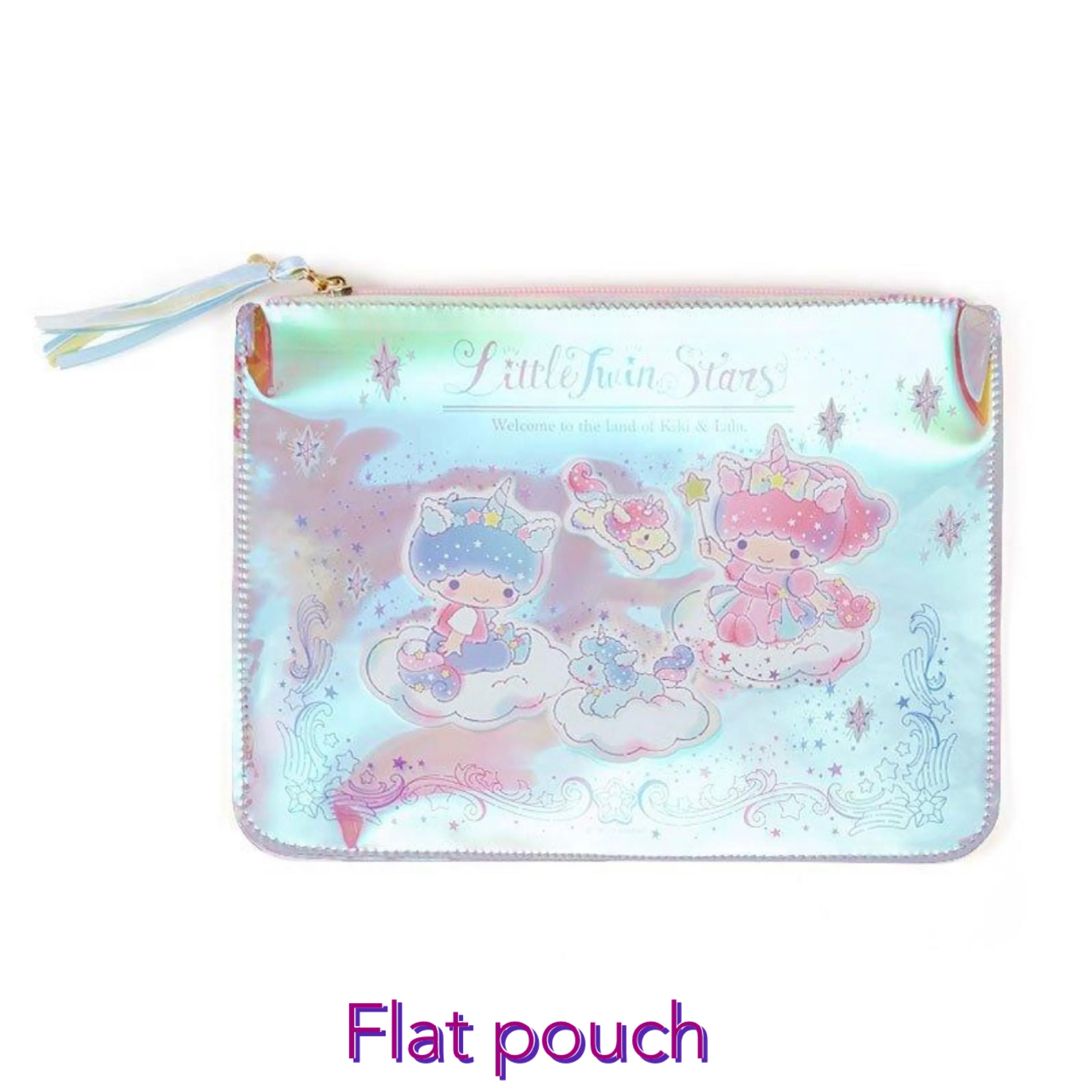 Little Twin Stars Kiki Lala PVC Pouch (Aurora Unicorn Series)