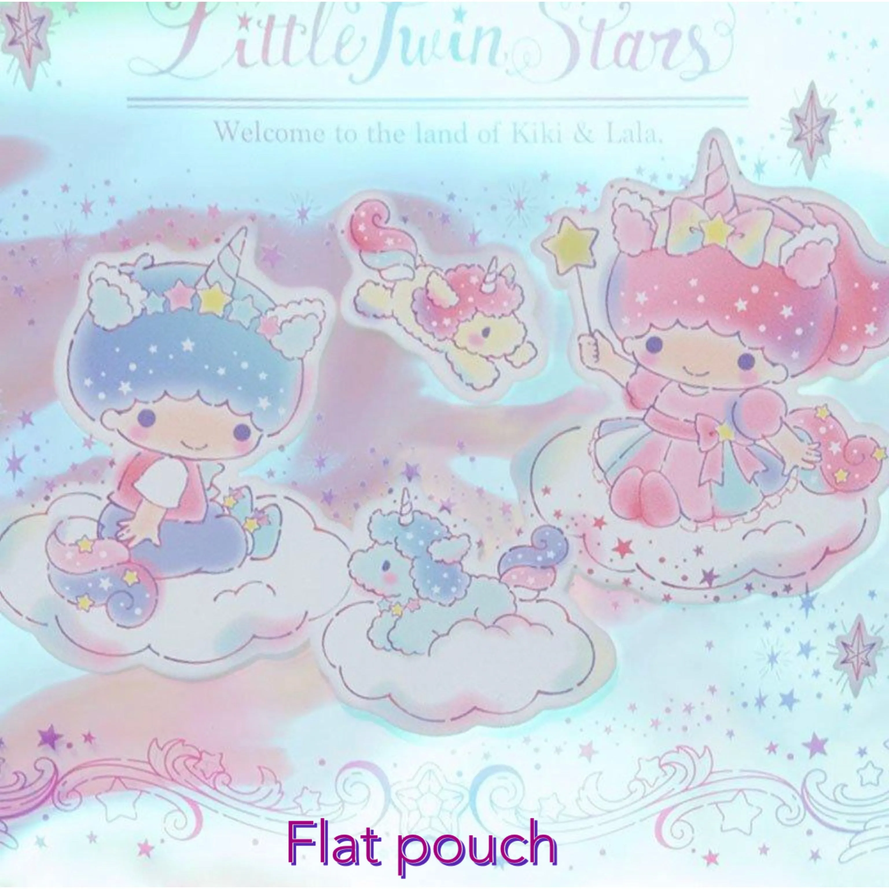 Little Twin Stars Kiki Lala PVC Pouch (Aurora Unicorn Series)