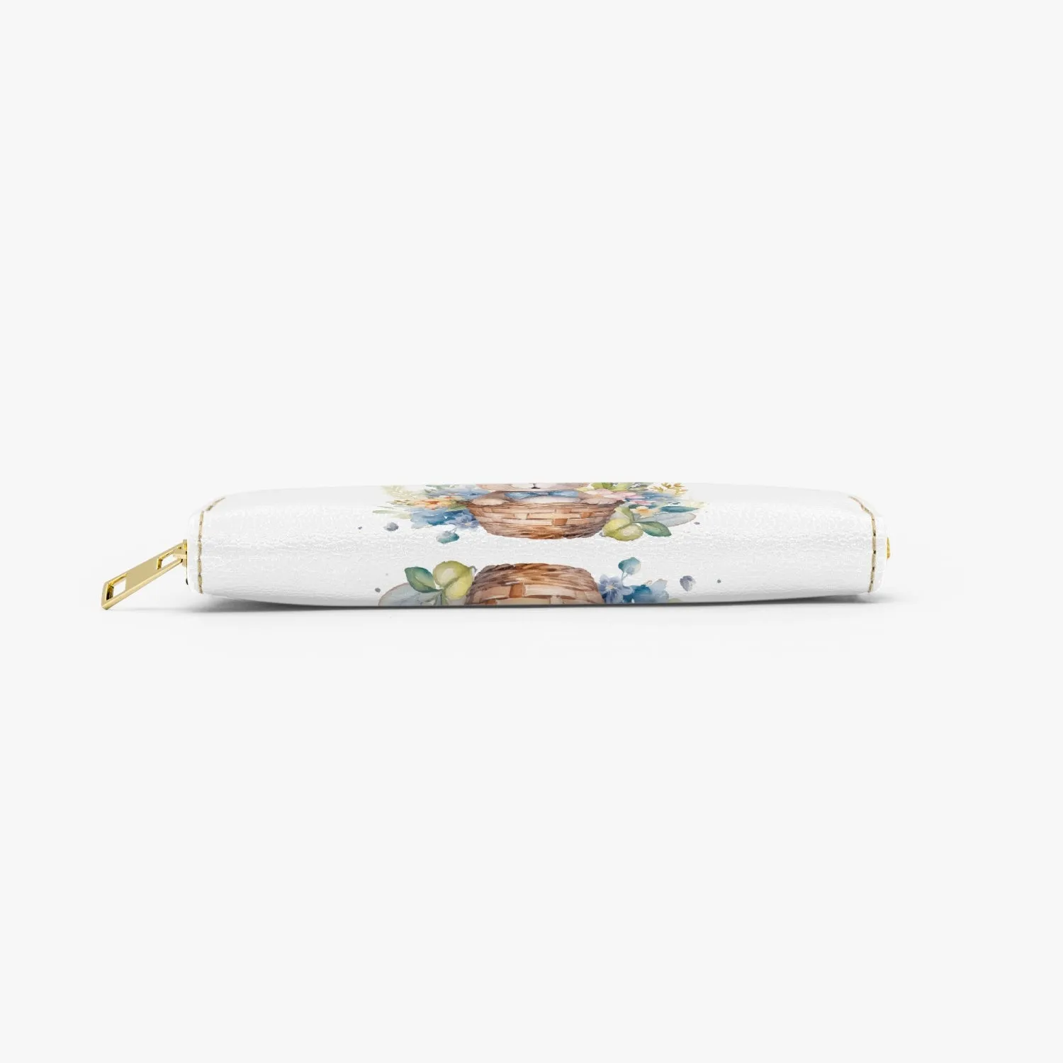 Long Type Zipper Purse, Easter, Rabbit, awd-1347