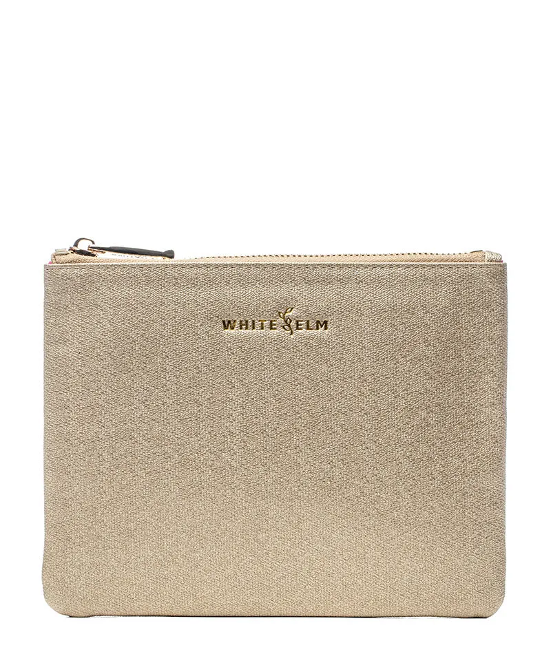 Maia Cosmetic Bag - Gold Sparkle