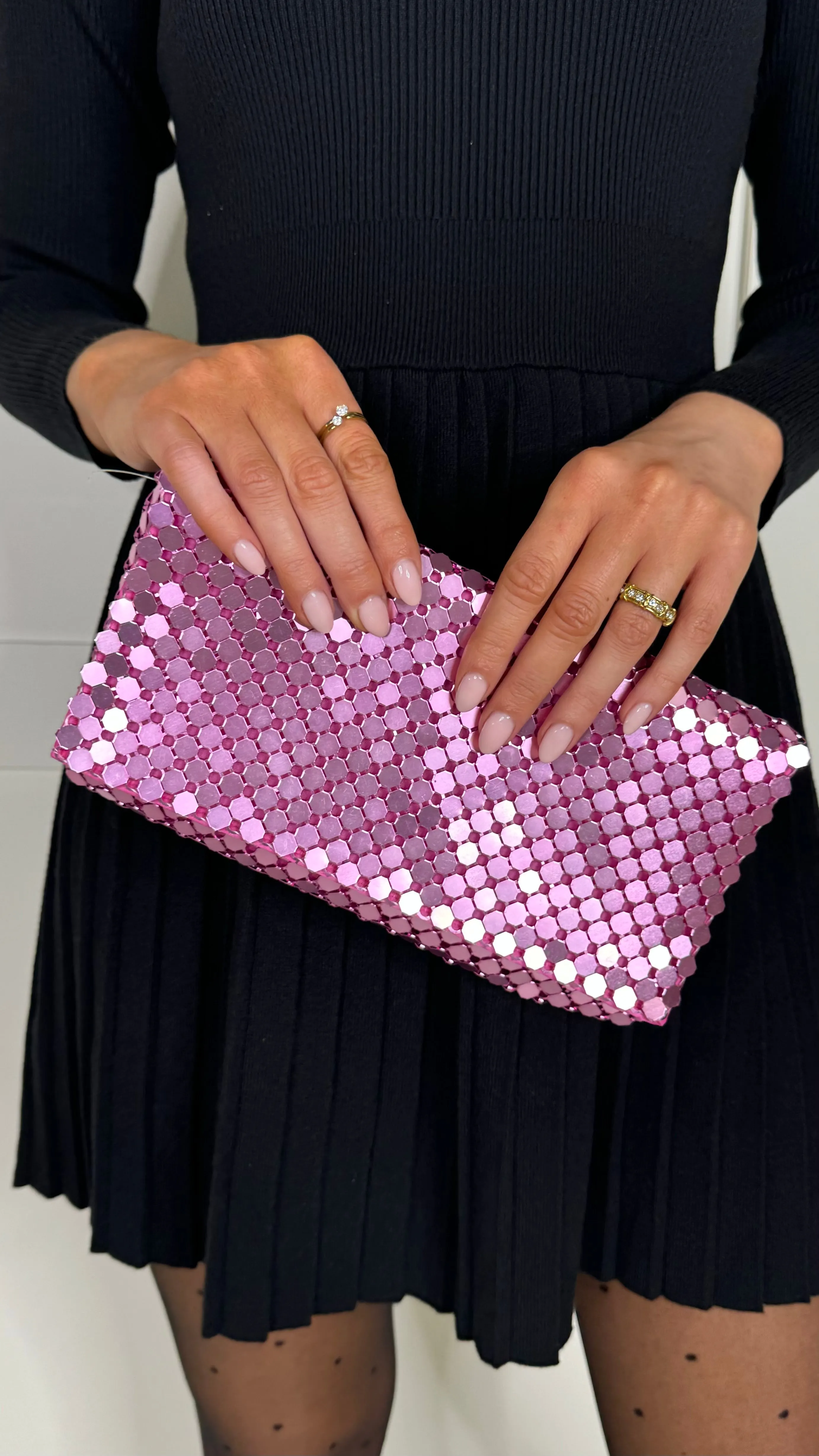 Mallory Rose Sequin Clutch Bag