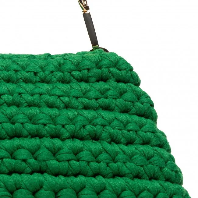 Marella Crochet Green Handbag