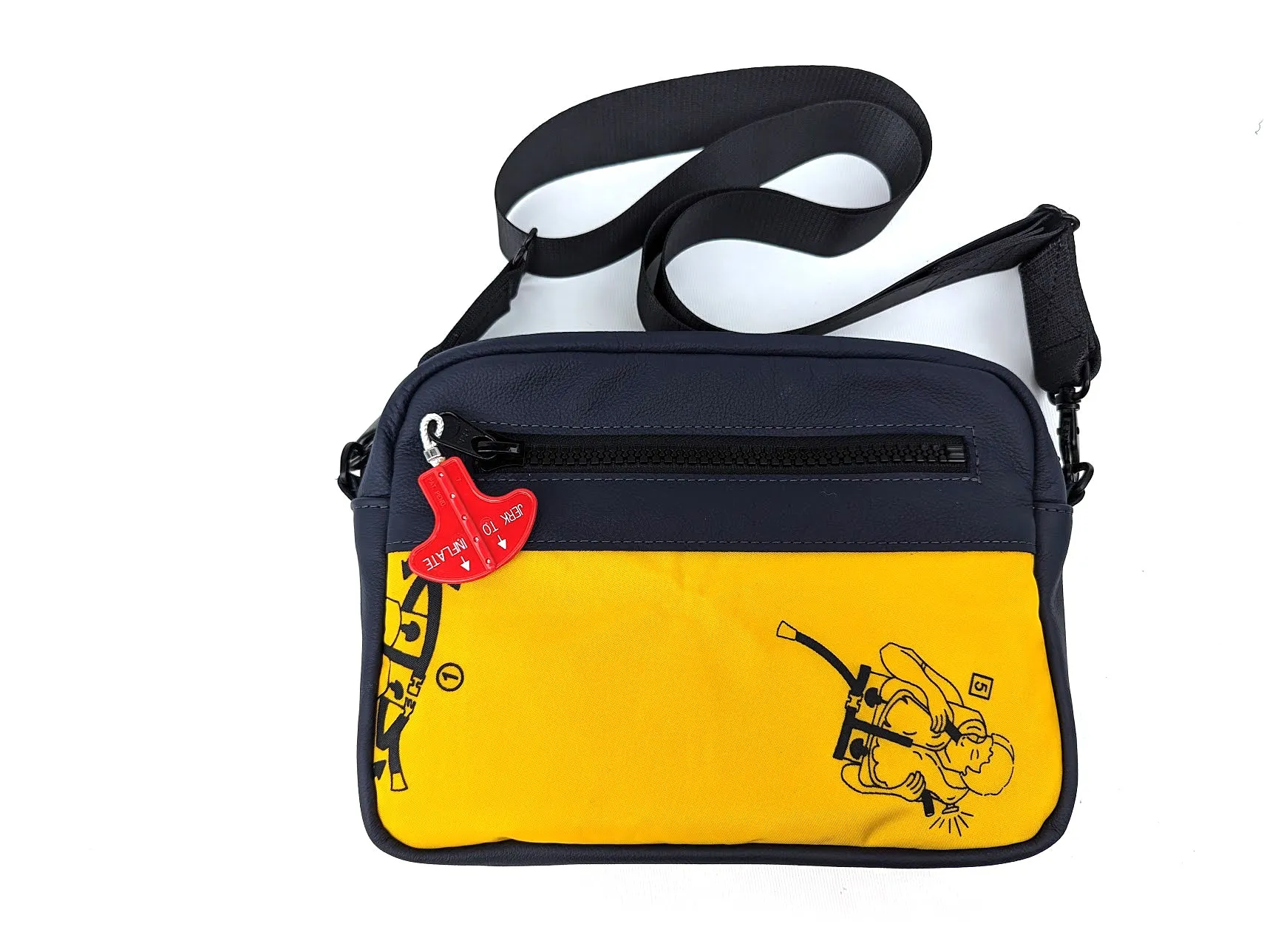 Mariclaro Paris - Mini Messenger Bag - Aircraft Life Jacket