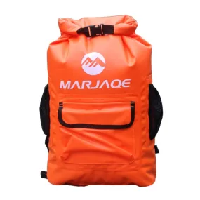 MARJAQE B1502 22L Outdoor Backpack Waterproof Bag Upstream Rafting Waterproof Bucket Bag Drying Bag(Orange)