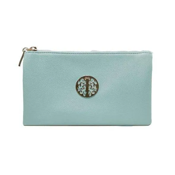 Medium Crossbody Bag With Wristlet Strap And Silver Tree Of Life Logo (Available in 21 Colours)