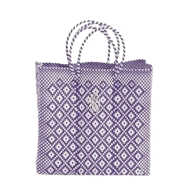 MEDIUM PURPLE AZTEC TOTE BAG