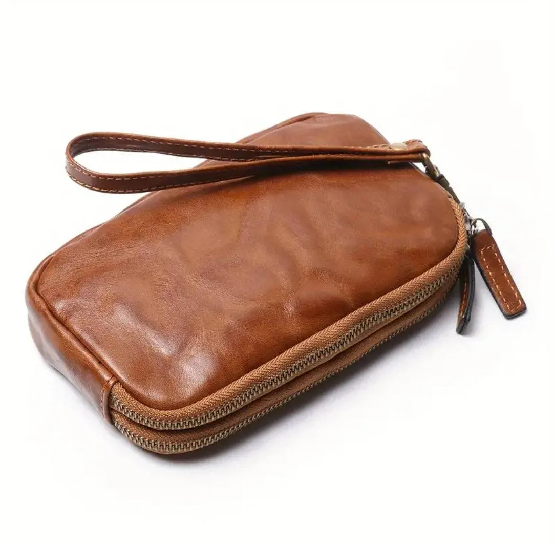 Men's Leather Clutch Bag