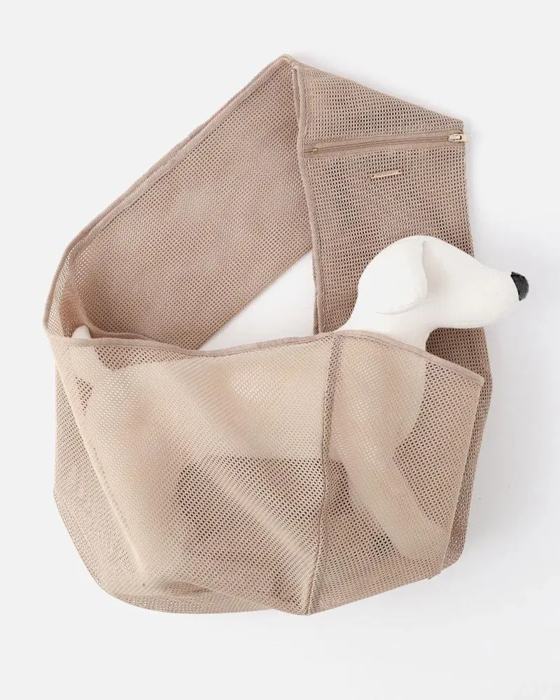 Mesh Dog Sling in Cafe Latte or Black