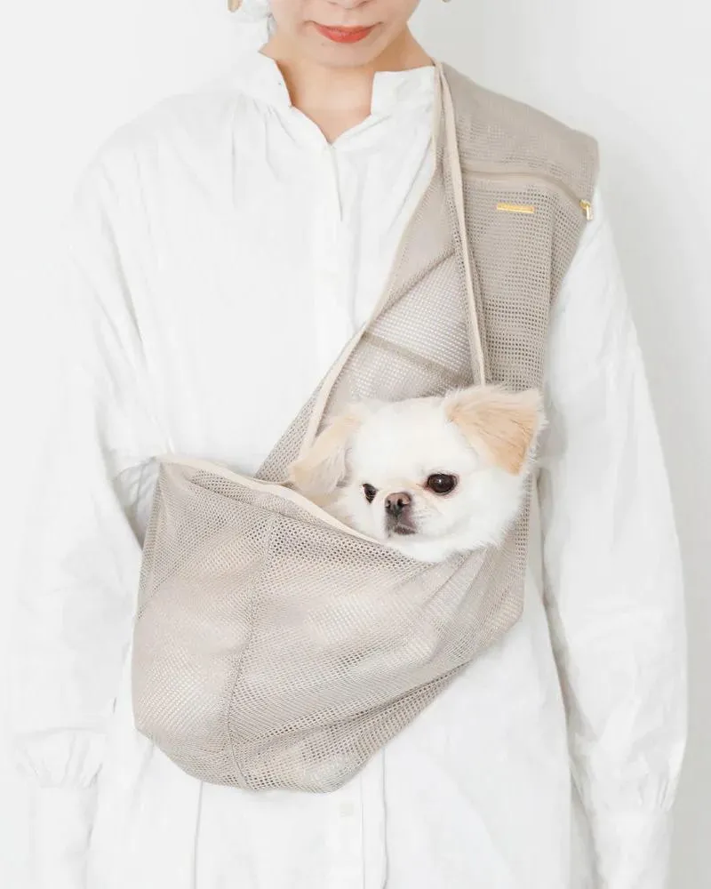 Mesh Dog Sling in Cafe Latte or Black