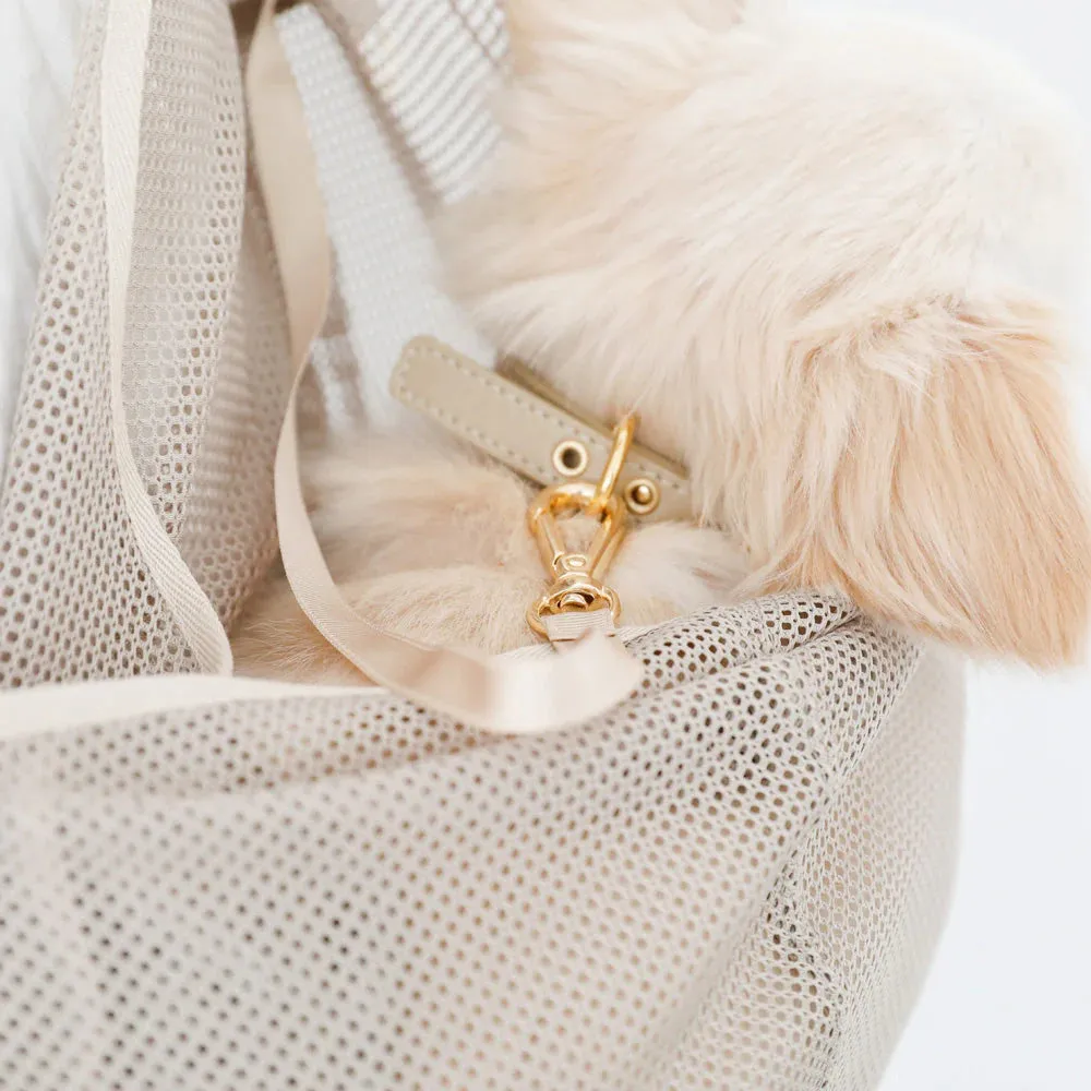 Mesh Dog Sling in Cafe Latte or Black