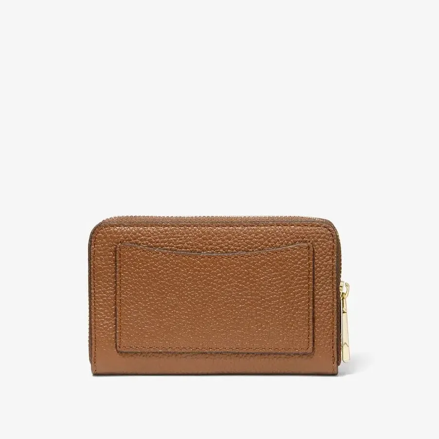 Michael Michael Kors Small Pebbled Leather Wallet, Brown