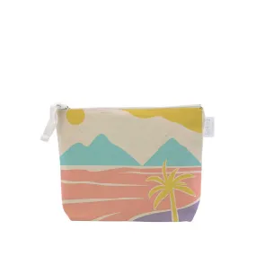 Mokulua Islands Abstract Cosmetic Bag, Large