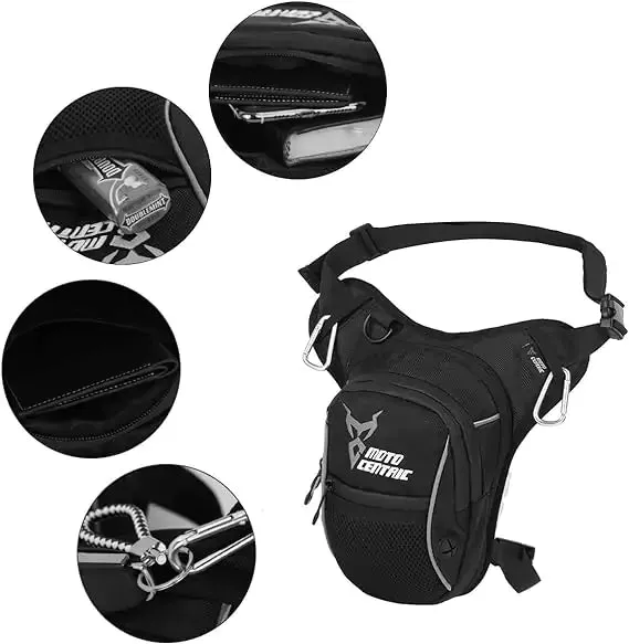 MOTOCENTRIC Leg Bag, Waterproof Motorcycle Leg Bag