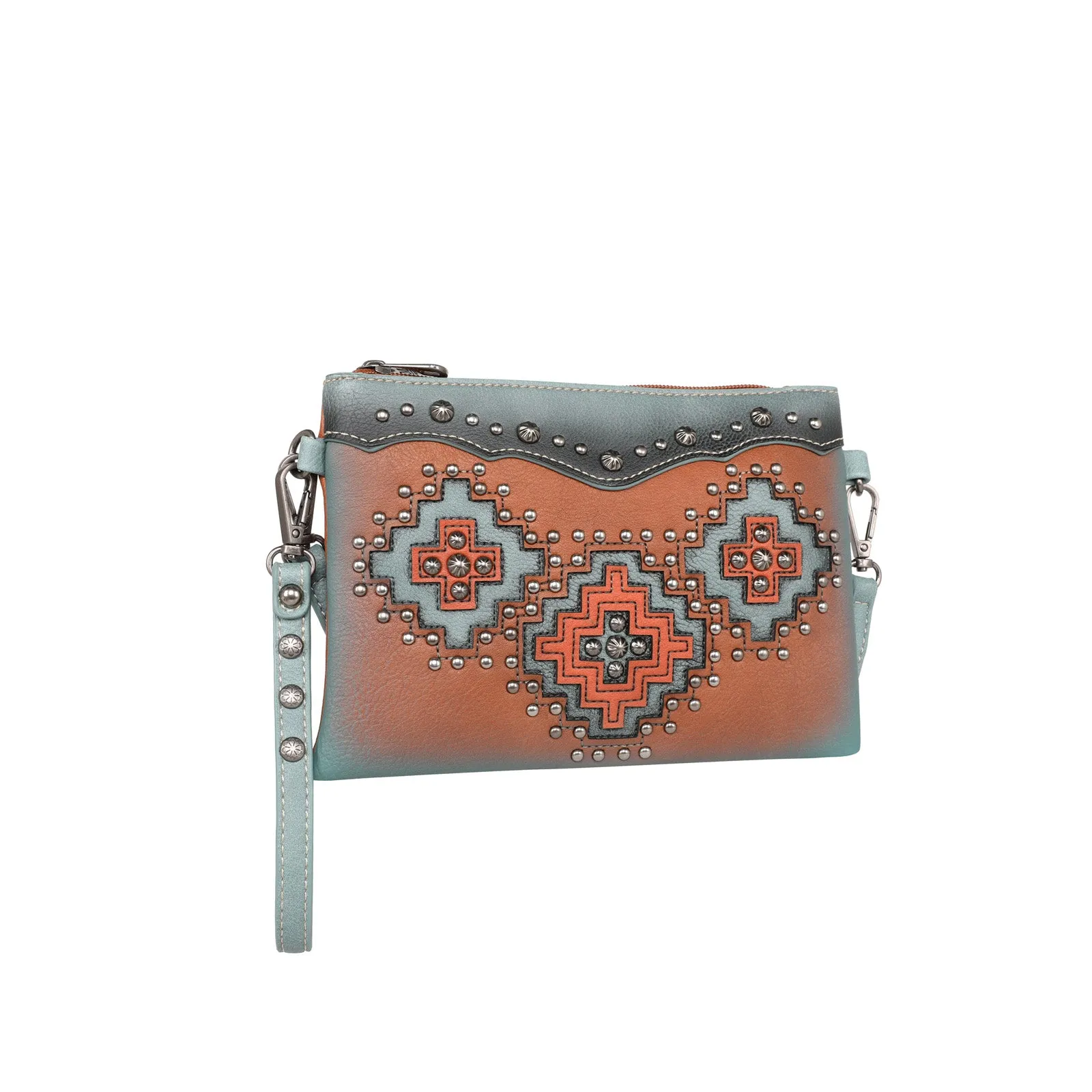 MW1220-181 Montana West Cut-out Aztec Collection Crossbody/Wristlet