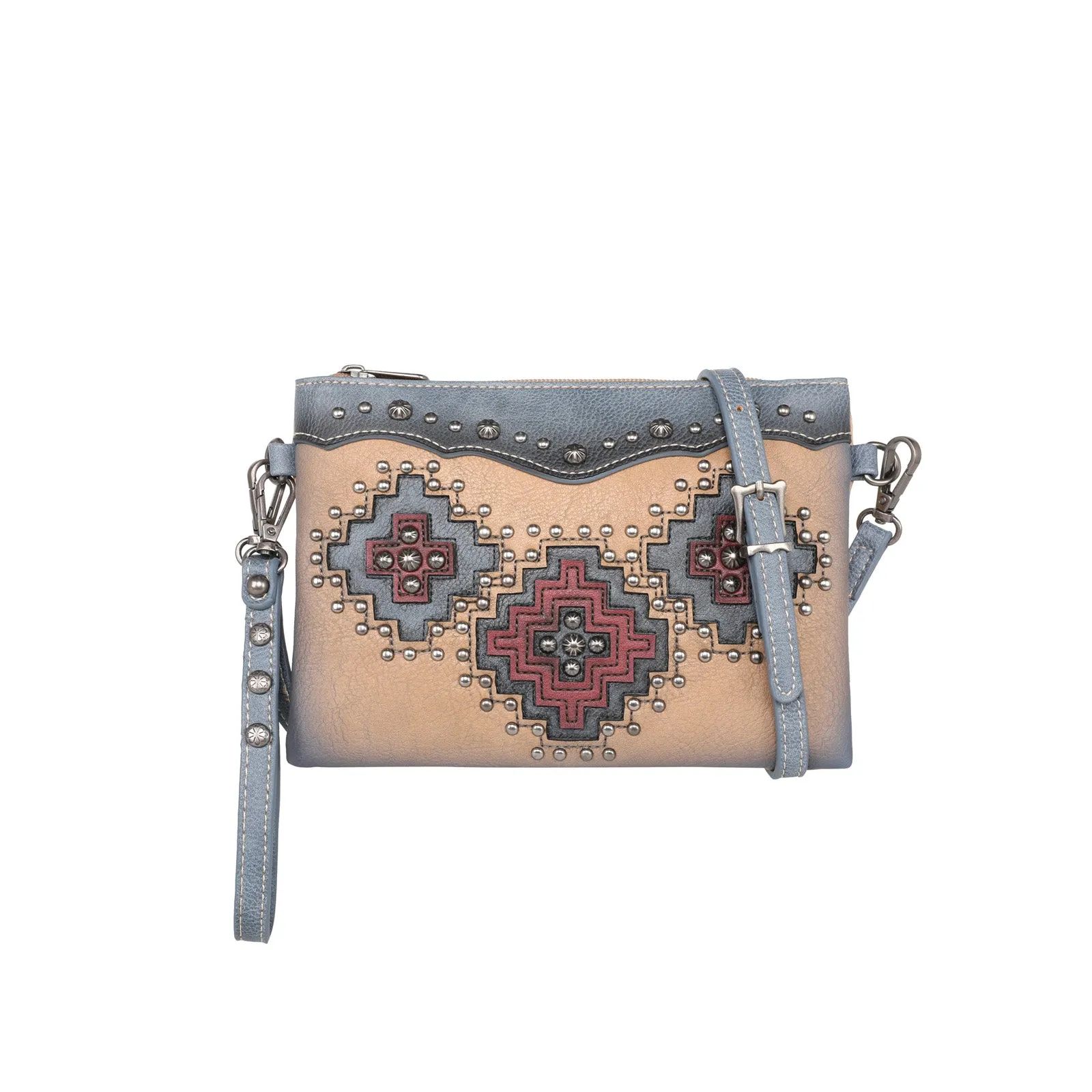 MW1220-181 Montana West Cut-out Aztec Collection Crossbody/Wristlet