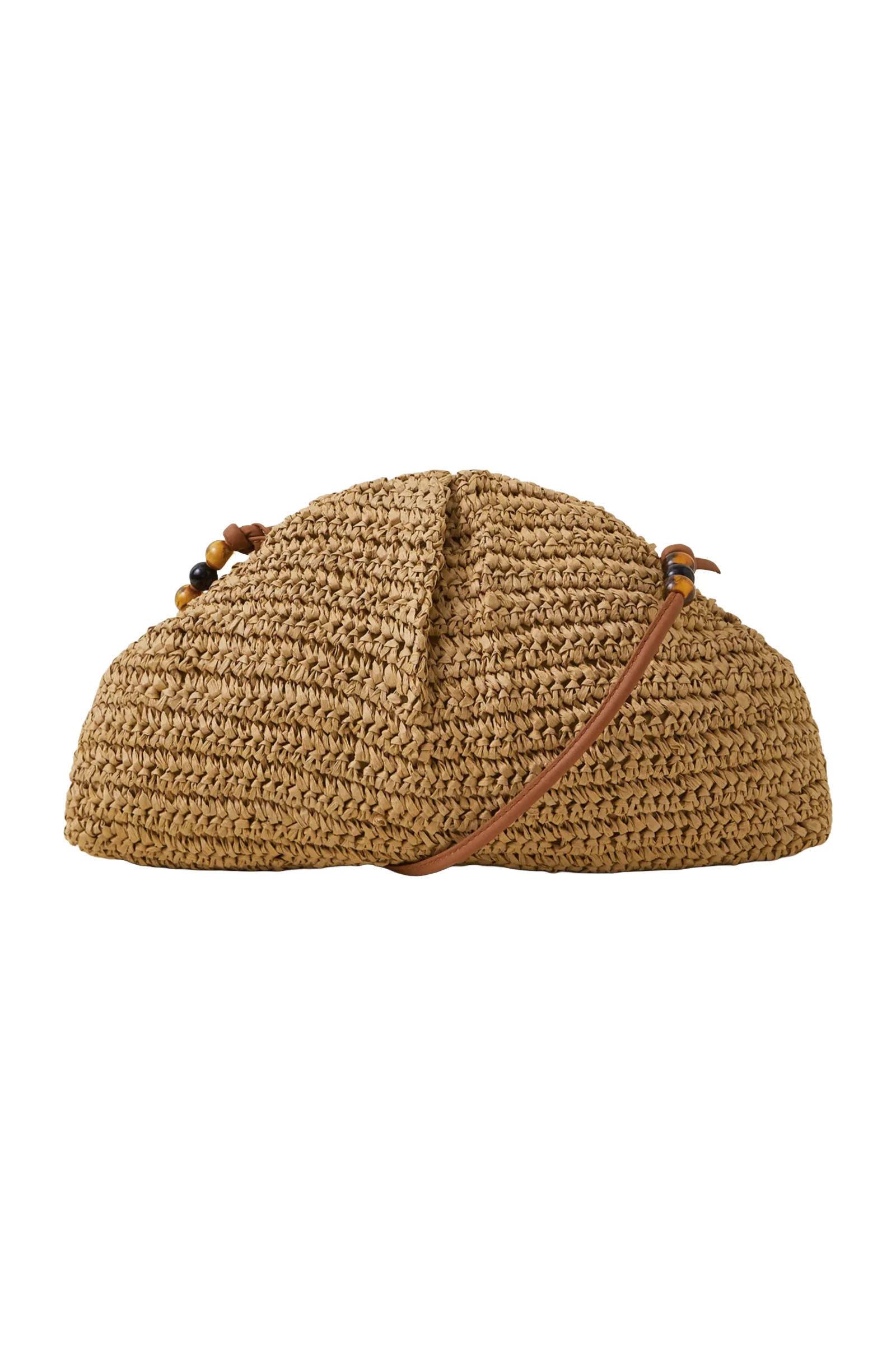 Natural Raffia Clutch Bag