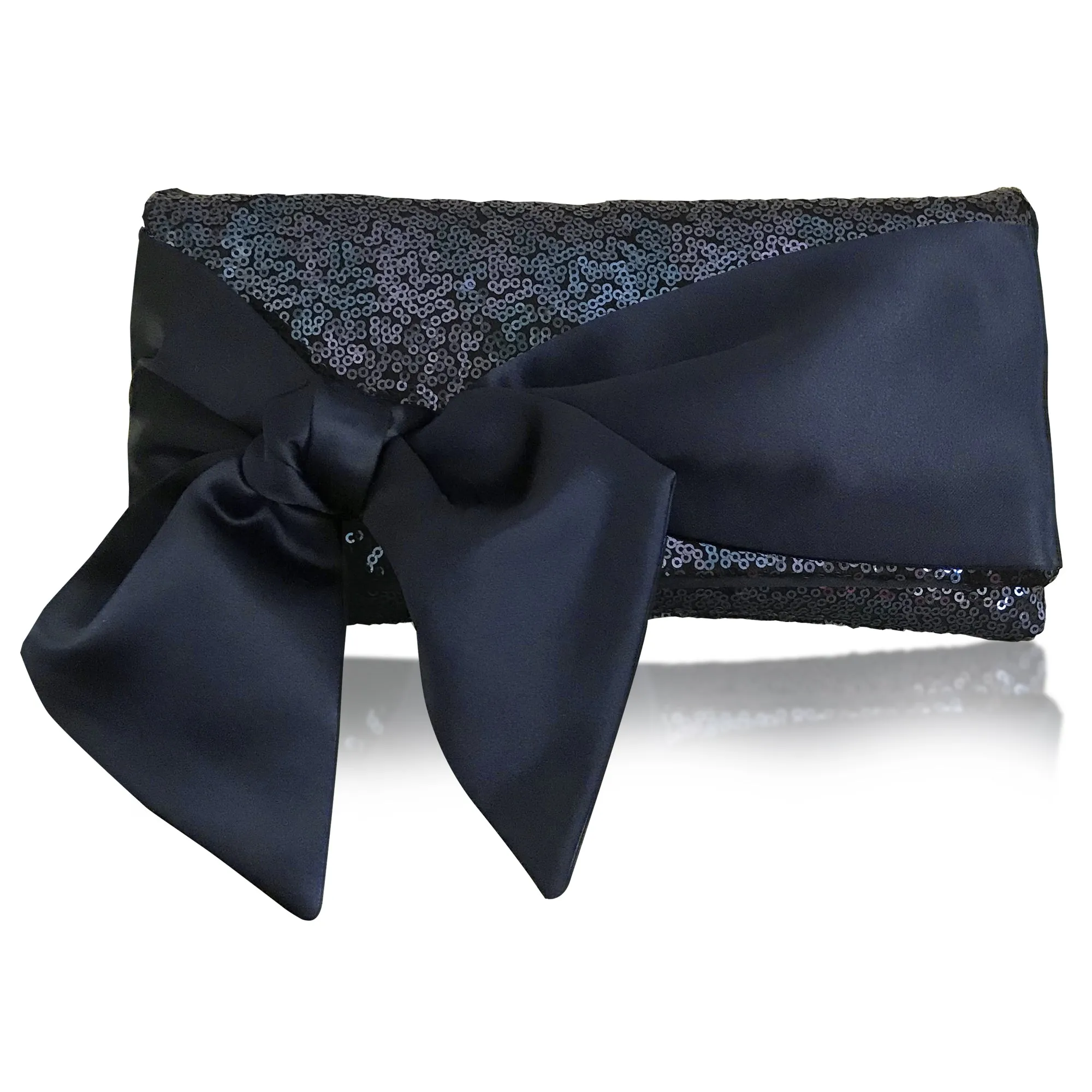 Navy sequin clutch handbag HOPE