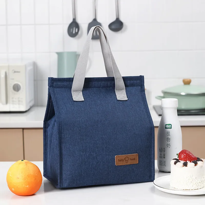 New portable lunch bag aluminum film insulation bag portable meal bag waterproof student lunch box bag