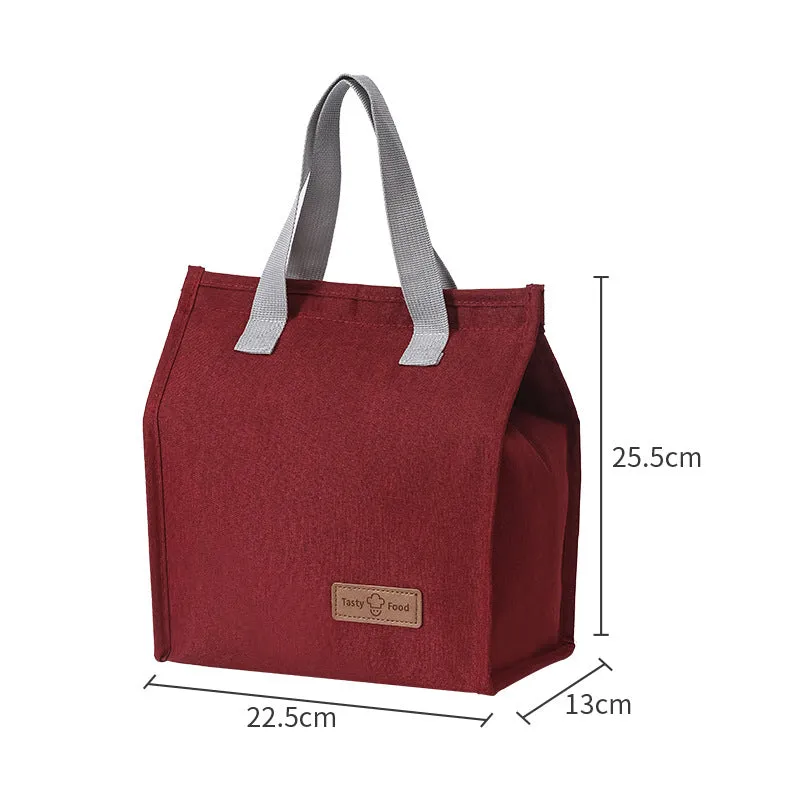 New portable lunch bag aluminum film insulation bag portable meal bag waterproof student lunch box bag