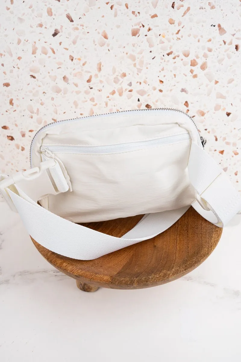 NGIL White Brooklyn Belt Bag