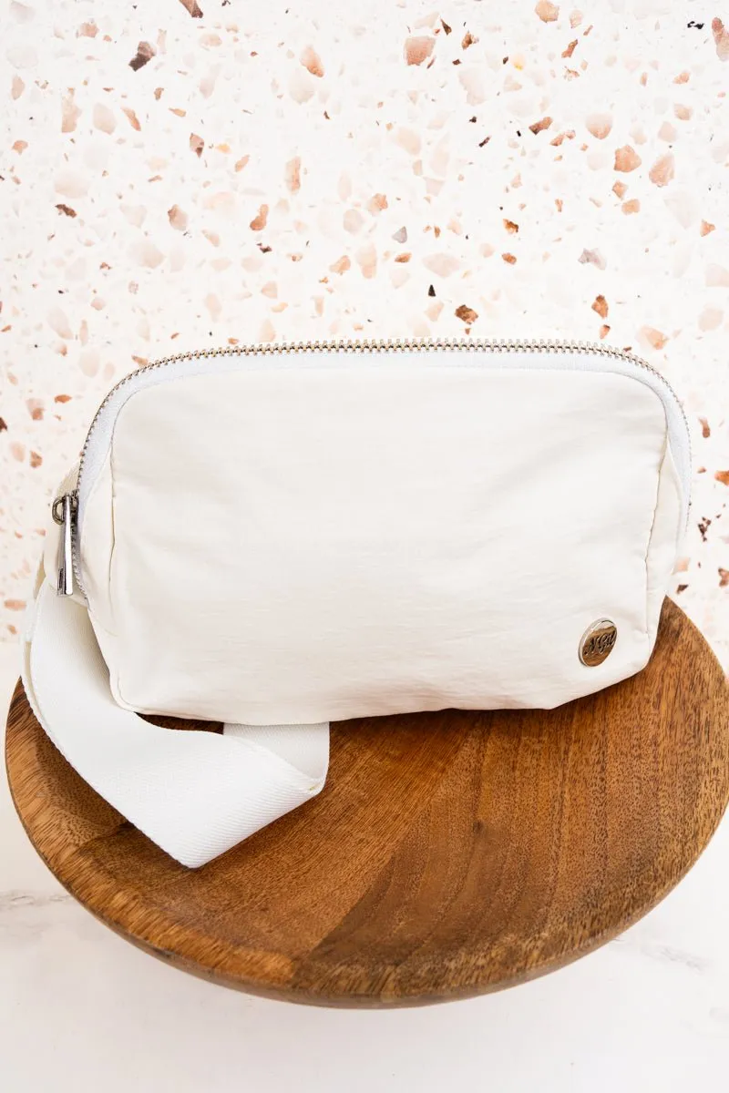 NGIL White Brooklyn Belt Bag