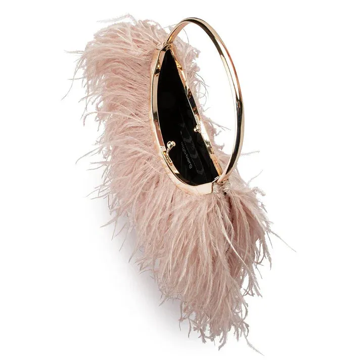 OB6433 PENNY FRAMED FEATHER BAG